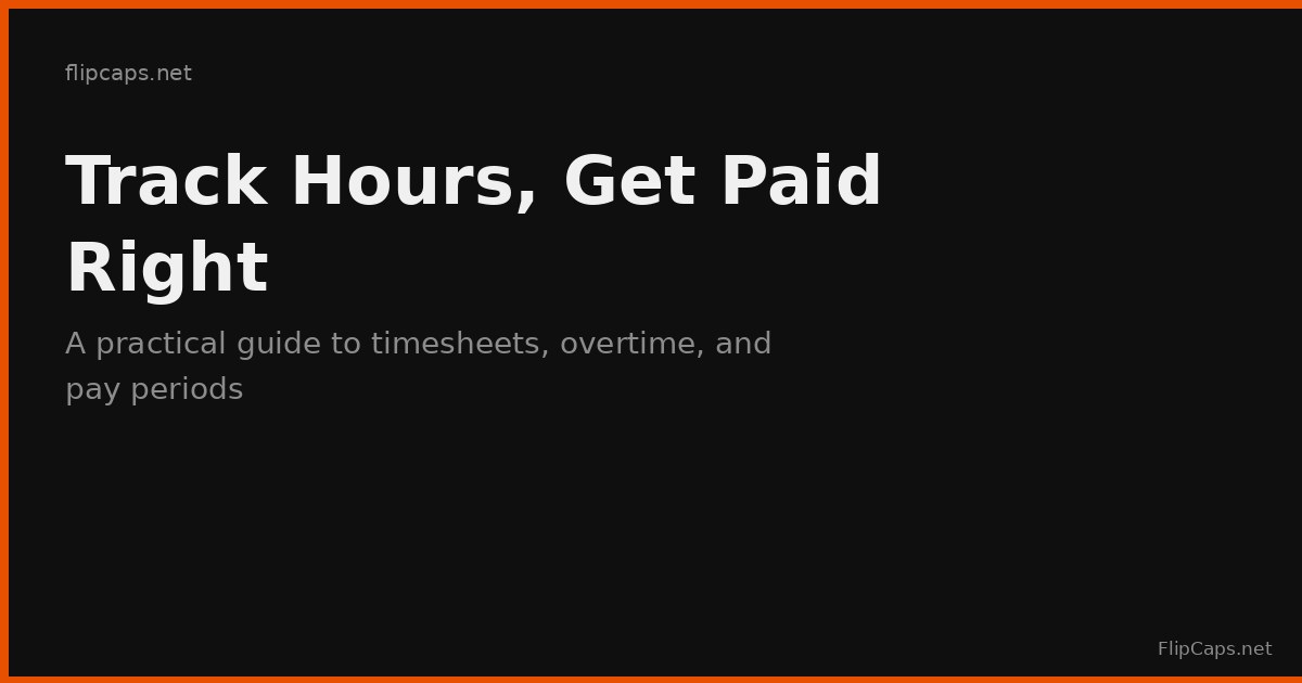 Tracking hours worked and calculating pay accurately with a timesheet