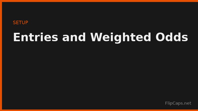 Setting up wheel entries with weighted odds for repeated names