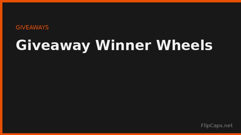 Social media giveaway winner selection using a spin wheel