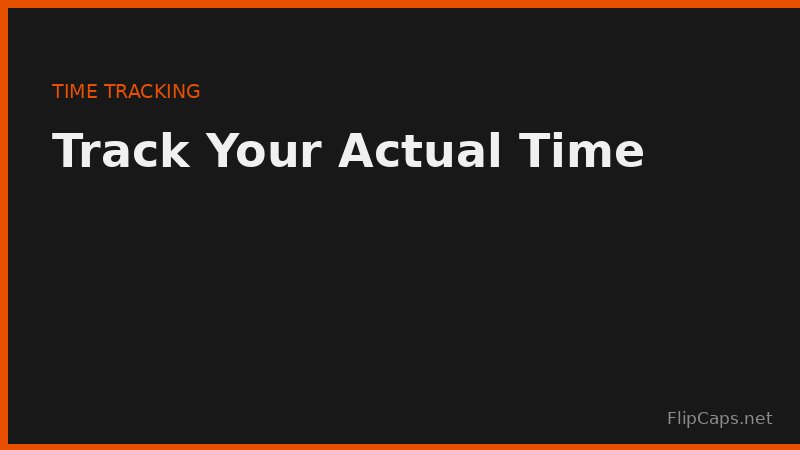Stopwatch tracking real task durations to improve time-block estimates