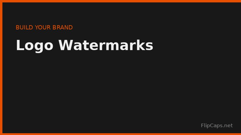 Adding a logo watermark to a photo for consistent brand identity