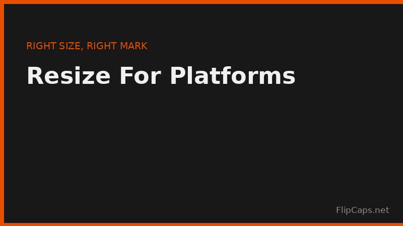 Resizing a watermarked image for different social media platforms