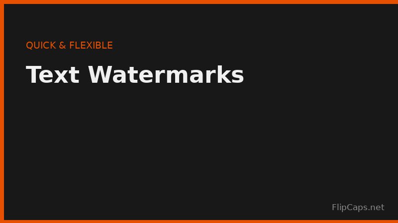 Adding a text watermark with adjustable opacity and position to a photo