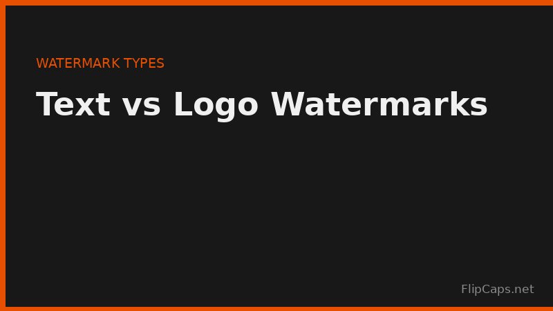Comparison of text watermarks and logo watermarks on a PDF page
