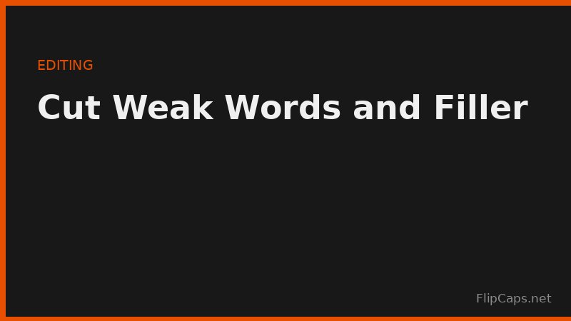 Cutting weak words and filler from headlines and subject lines