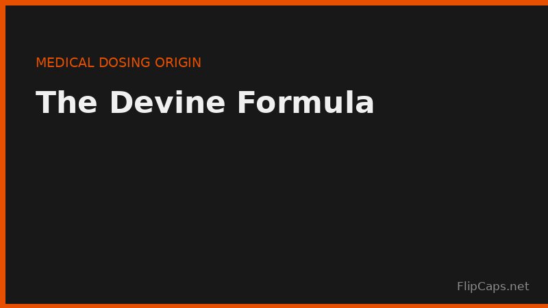 Illustration of the Devine formula used for ideal body weight and medication dosing calculations