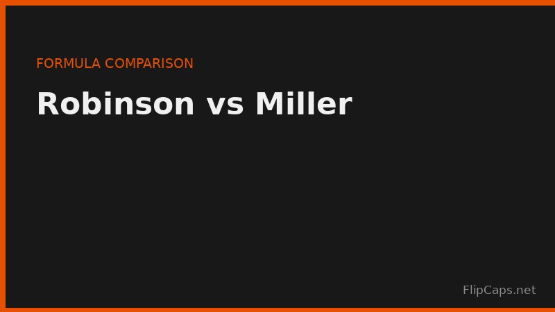 Side-by-side comparison of the Robinson and Miller ideal body weight formulas