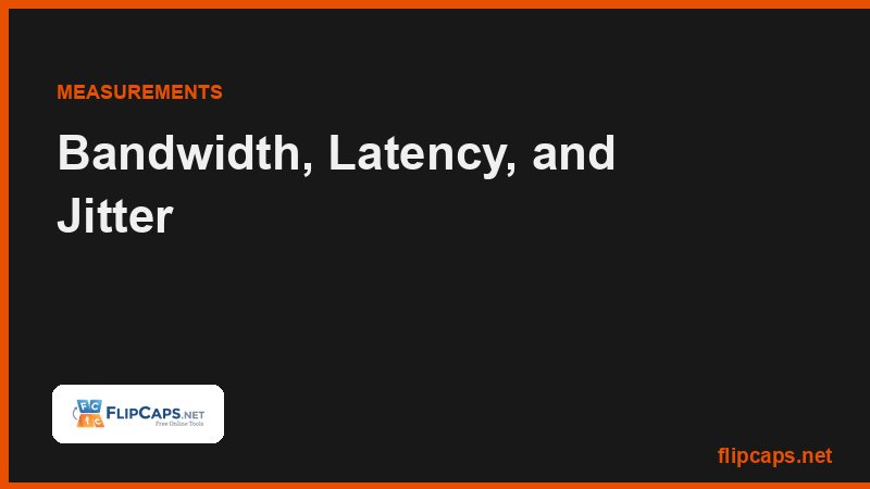 Bandwidth latency jitter and packet loss compared and what each one affects in daily internet use