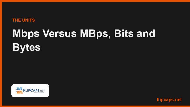 Megabits per second compared to megabytes per second and how the eight to one ratio affects download speed