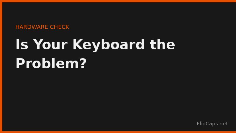 Testing a keyboard for stuck or unresponsive keys