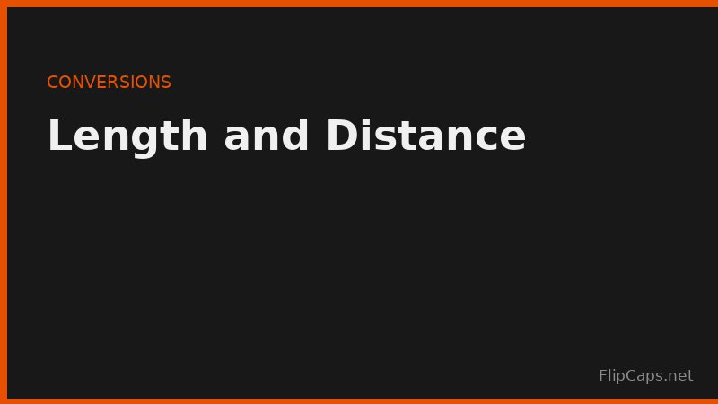 Diagram showing how to convert between feet, meters, miles, and kilometers