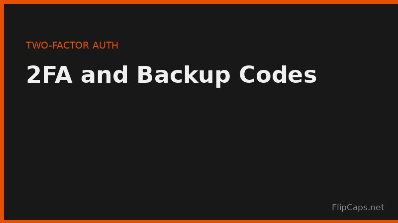 Illustration of two-factor authentication with a phone code and a set of numeric backup codes