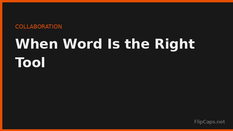 Word documents support tracked changes, comments, and collaborative editing