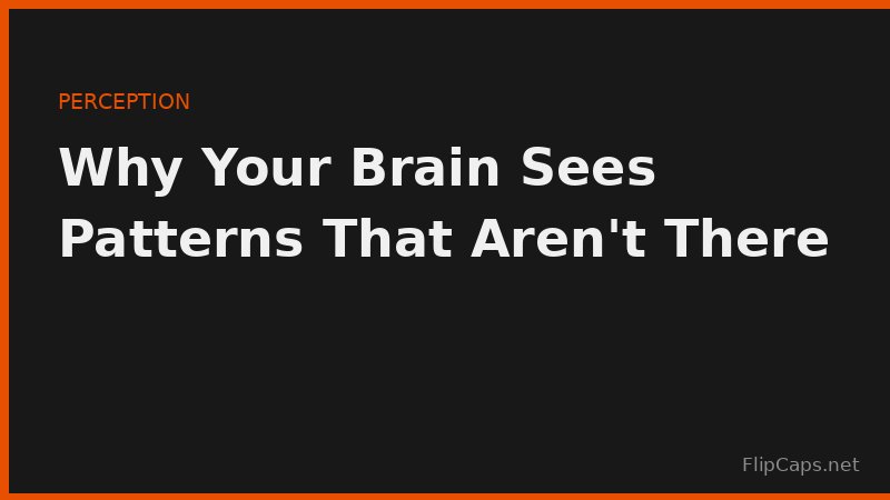 Illustration of the human brain's tendency to find patterns in random data
