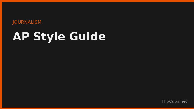 AP style capitalization rules compared to Chicago, APA, and MLA style guide conventions