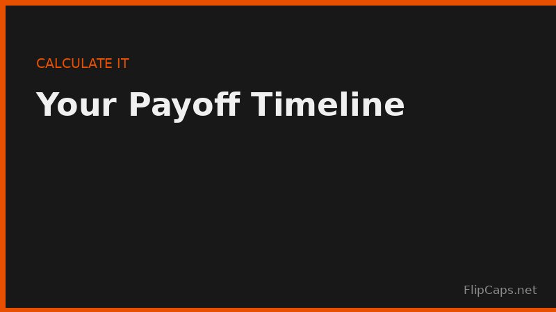 Timeline comparison of credit card payoff at minimum versus fixed higher payments