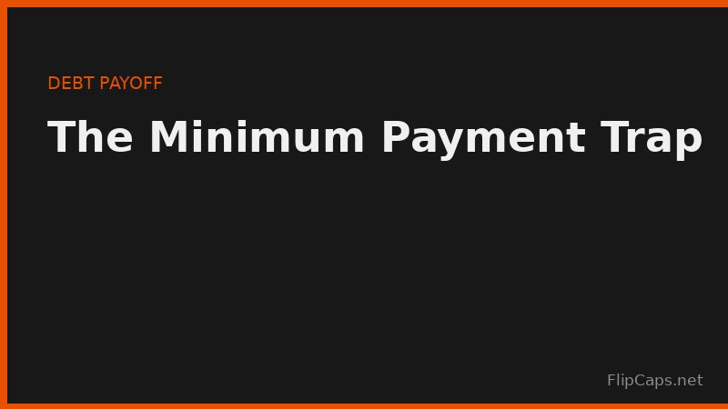 Visualization of how minimum payments shrink as a credit card balance decreases