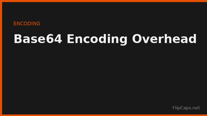 Illustration of Base64 encoding converting binary data into text characters with increased file size