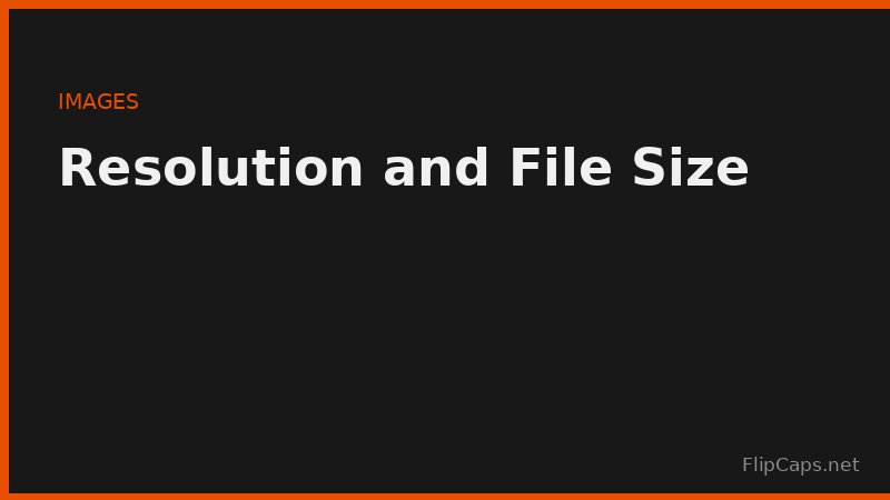 Comparison chart of image resolutions and megapixels showing how file size scales with pixel count