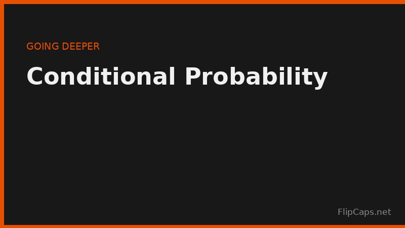 Example diagram showing how conditional probability changes based on prior information