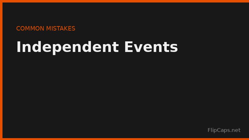 Visualization of independent coin flips showing the gambler's fallacy in action
