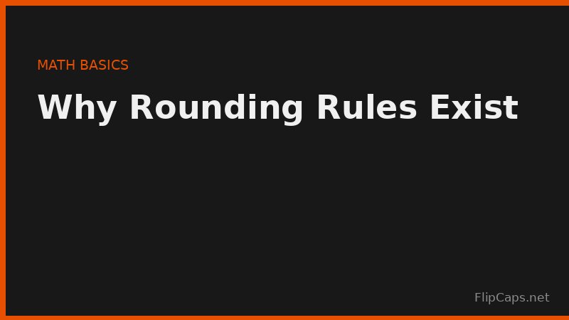 Diagram showing why rounding rules matter for measurements and calculations