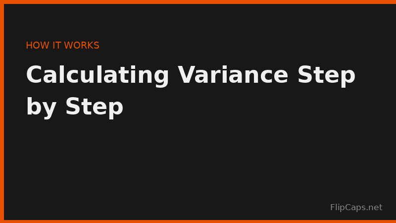 Calculating variance and standard deviation step by step from a small dataset
