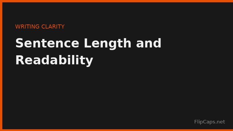 Average sentence length and how it affects reading speed and comprehension