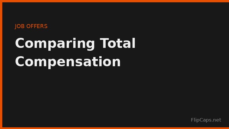 Comparing total compensation between two job offers, including 401k match and benefits