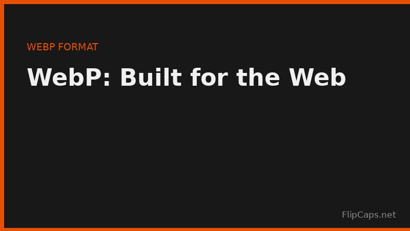 WebP modern image format combining lossy and lossless compression for the web